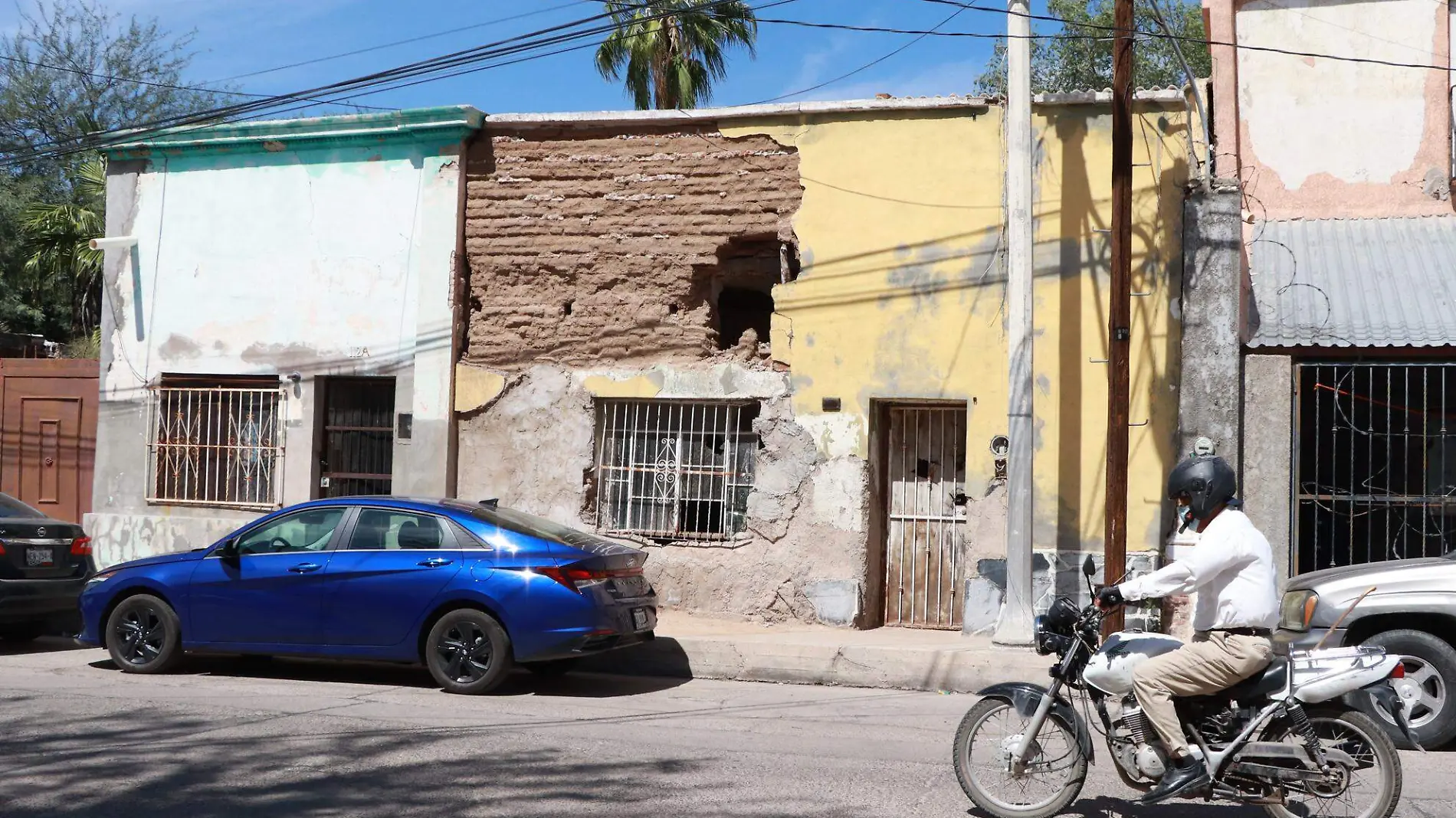 Casas deterioradas del centro de Hermosillo